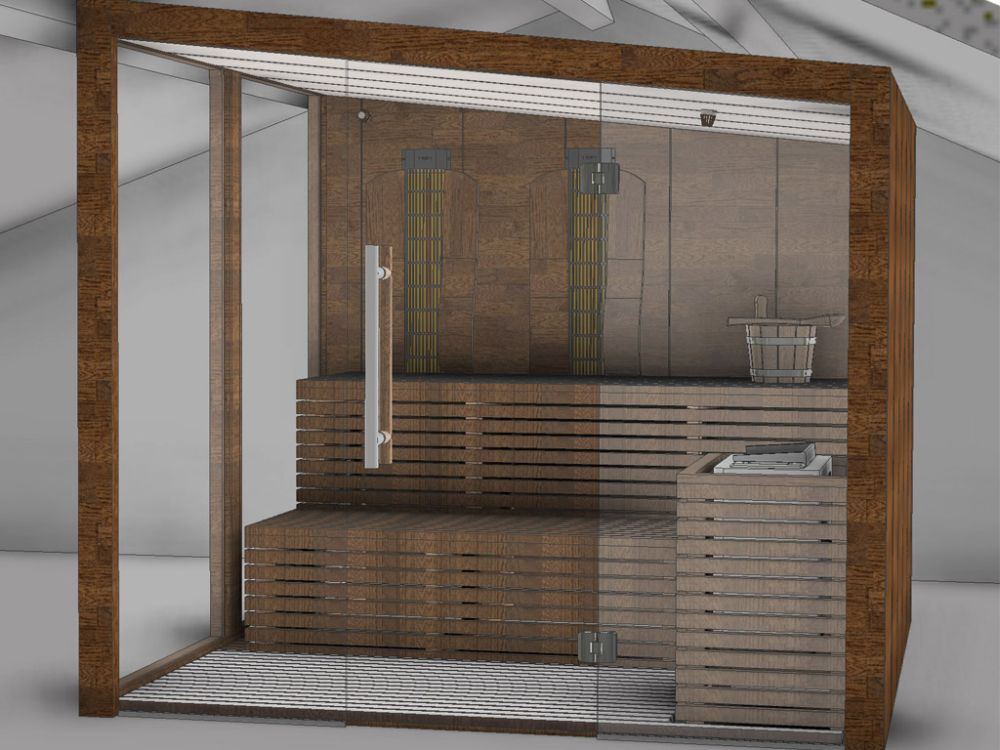 Finnish design sauna  Made in Italy