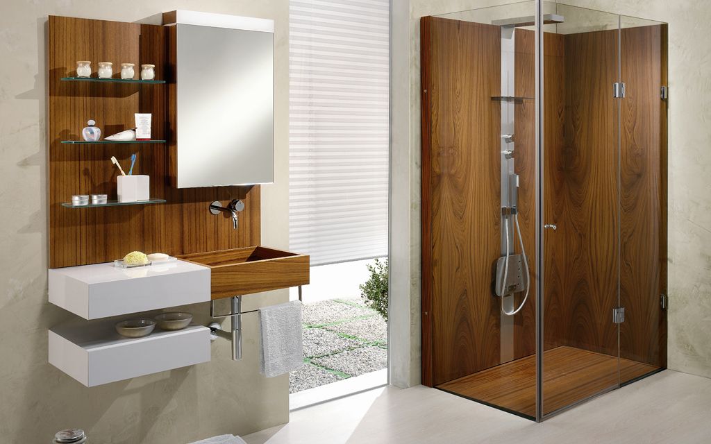 doccia e mobile bagno per uso residenziale